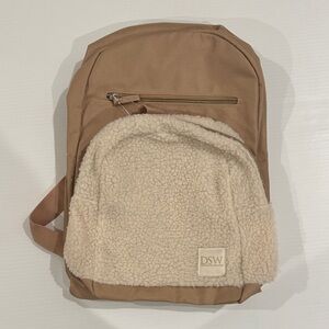DSW Brown and Cream Backpack NWT